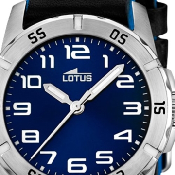 Lotus Jungen Analog Quarz Uhr mit Leder Armband 15945/B - 2