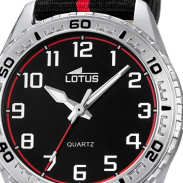 Lotus Jungen Analog Quarz Uhr mit Stoff Armband 18171/3 - 2