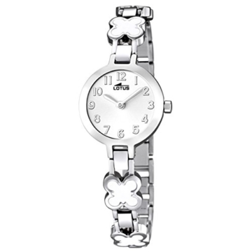 Lotus Mädchen Analog Quarz Uhr mit Edelstahl Armband 15828/1 - 1