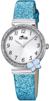 Lotus Mädchen Analog Quarz Uhr mit Nylon Armband 18584/3 - 1