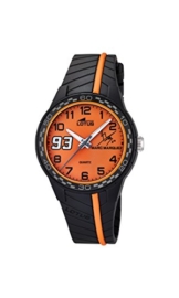 Lotus Marc Marquez 2014 Junior Edition Kinder Quarzuhr mit Orange Zifferblatt Analog-Anzeige und schwarz Rubber Strap 18106/5 - 1