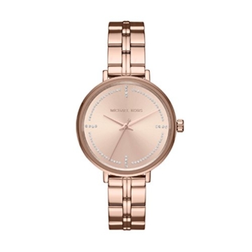 Michael Kors Damen Analog Quarz Uhr mit Edelstahl Armband MK3793 - 1