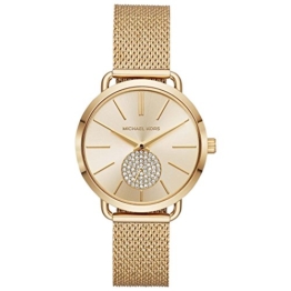 Michael Kors Damen Analog Quarz Uhr mit Edelstahl Armband MK3844 - 1