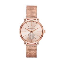 Michael Kors Damen Analog Quarz Uhr mit Edelstahl Armband MK3845 - 1