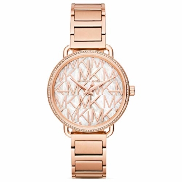 Michael Kors Damen Analog Quarz Uhr mit Edelstahl Armband MK3887 - 1