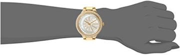 Michael Kors Damen Analog Quarz Uhr mit Edelstahl Armband MK6550 - 3