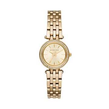 Michael Kors Damen Analog Quarz Uhr mit Weißgold Armband MK3295 - 1