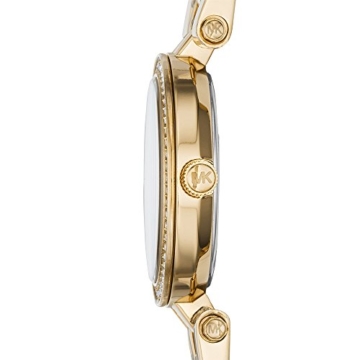 Michael Kors Damen Analog Quarz Uhr mit Weißgold Armband MK3295 - 2