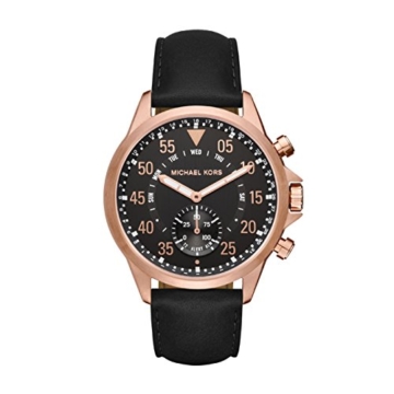 Michael Kors Herren Analog Quarz Uhr mit Leder Armband MKT4007 - 1
