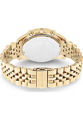 Michael Kors Herren-Armbanduhr Rund Analog Quarz One Size, goldfarben, Gold - 3