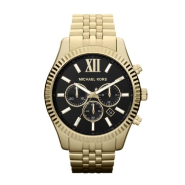 Michael Kors Herren Chronograph Quarz Uhr mit Edelstahl Armband MK8286 - 1
