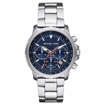 Michael Kors Herren Chronograph Quarz Uhr mit Edelstahl Armband MK8641 - 1