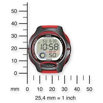 Uhr Cronometro Digital Frau Typ Crewman Gehäuse und Armband Kunstharz rot C0034 - 4