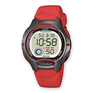 Uhr Cronometro Digital Frau Typ Crewman Gehäuse und Armband Kunstharz rot C0034 - 1