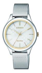 Citizen Damen Analog Quarz Uhr mit Edelstahl Armband EM0504-81A - 1