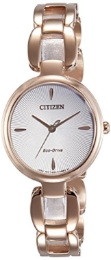 Citizen Damen Analog Quarz Uhr mit Edelstahl beschichtet Armband EM0423-81A - 1