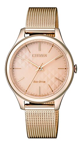 Citizen Damen Analog Quarz Uhr mit Edelstahl beschichtet Armband EM0503-83X - 1