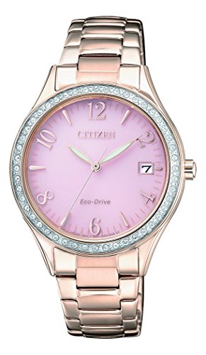 Citizen Damen Analog Quarz Uhr mit Edelstahl beschichtet Armband EO1183-84X - 1