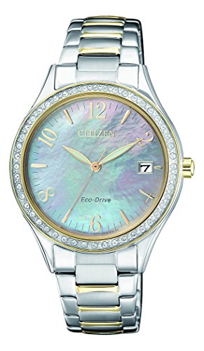 Citizen Damen Analog Quarz Uhr mit Edelstahl beschichtet Armband EO1184-81D - 1