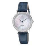 Citizen Damen Analog Quarz Uhr mit Leder Armband EX1480-15D - 1