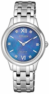 Citizen Damen Analog Quarz Uhr mit Titan Armband EM0720-85N - 1