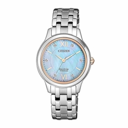 Citizen Damen Analog Quarz Uhr mit Titan Armband EM0726-89Y - 1