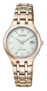 Citizen Damen Analog Solar Uhr mit Edelstahl Armband EW2483-85B - 1