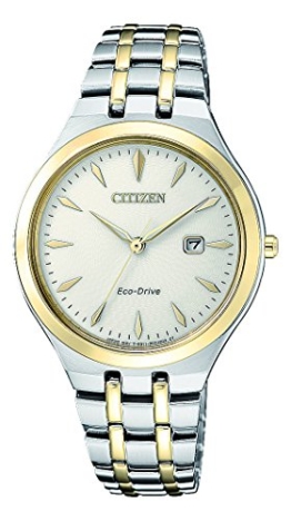 Citizen Damen Analog Solar Uhr mit Edelstahl Armband EW2494-89B - 1