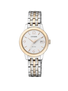 Citizen Damen-Armbanduhr Analog Quarz Edelstahl beschichtet EW2234-55A - 1