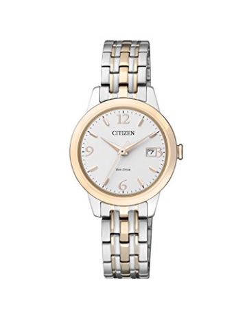 Citizen Damen-Armbanduhr Analog Quarz Edelstahl beschichtet EW2234-55A - 1