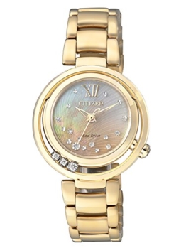 Citizen Damen-Armbanduhr XS Citizen L Analog Quarz Edelstahl EM0325-55P - 1