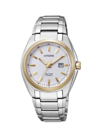 Citizen Damen-Armbanduhr XS Super Titanium Analog Quarz Titan EW2214-52A - 1
