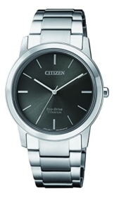 Citizen Damen Chronograph Solar Uhr mit Titan Armband FE7020-85H - 1