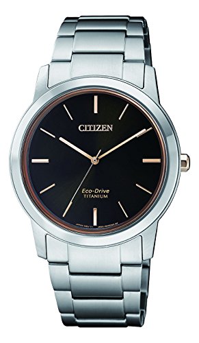 Citizen Damen Chronograph Solar Uhr mit Titan Armband FE7024-84E - 1