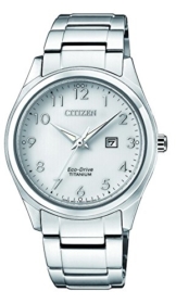 Citizen Damen Datum klassisch Solar Uhr mit Titan Armband EW2470-87A - 1