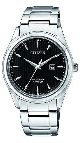 Citizen Damen Datum klassisch Solar Uhr mit Titan Armband EW2470-87E - 1
