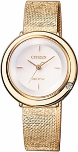 Citizen Eco-Drive Damenarmbanduhr Elegance mit Diamant EM0643-84X - 1