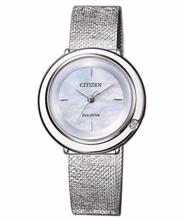 Citizen Eco-Drive Damenuhr Elegance mit Diamant EM0640-82D - 1