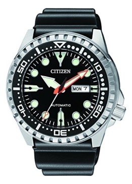 Citizen Herren Analog Automatik Uhr mit Kautschuk Armband NH8380-15EE - 1