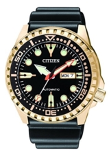 Citizen Herren Analog Automatik Uhr mit Kautschuk Armband NH8383-17EE - 1
