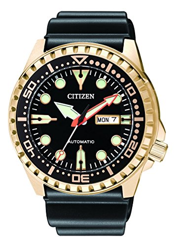 Citizen Herren Analog Automatik Uhr mit Kautschuk Armband NH8383-17EE - 1
