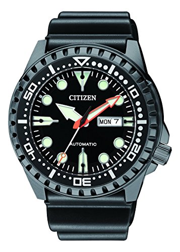 Citizen Herren Analog Automatik Uhr mit Kautschuk Armband NH8385-11EE - 1