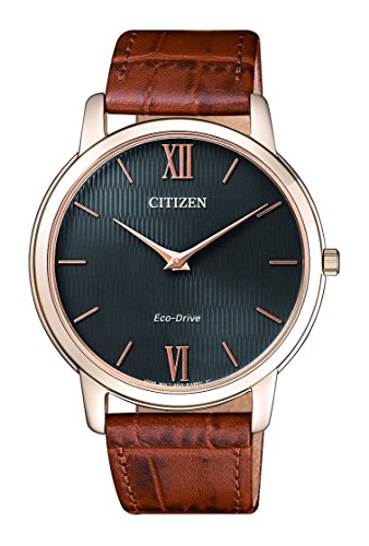 Citizen Herren Analog Quarz Uhr mit Leder Armband AR1133-15H - 1
