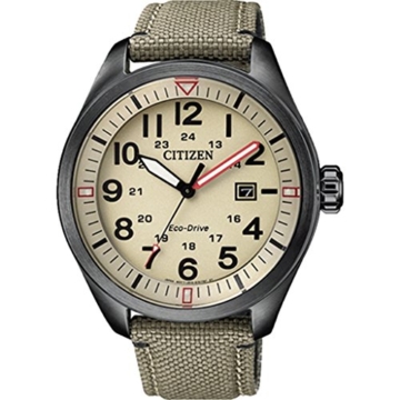 Citizen Herren Analog Quarz Uhr mit Textil Armband AW5005-12X - 1