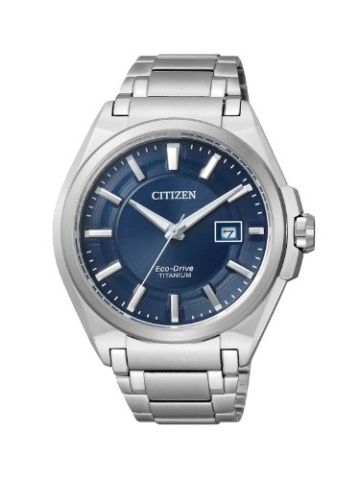 Citizen Herren Analog Quarz Uhr mit Titan Armband BM6930-57M - 1