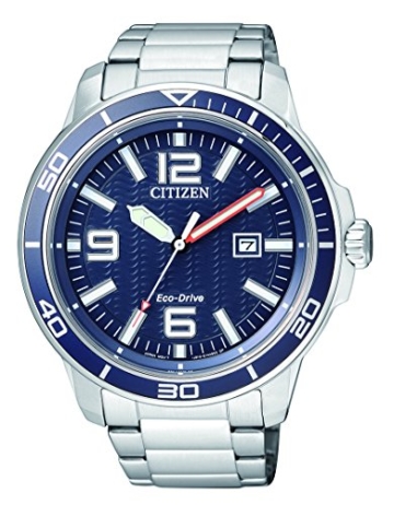 Citizen Herren-Armbanduhr Analog Quarz Edelstahl AW1520-51L - 1
