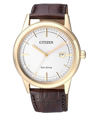 Citizen Herren-Armbanduhr Analog Quarz Leder AW1233-01A - 1