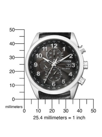 Citizen Herren-Armbanduhr XL Analog Quarz Leder AT8011-04E - 2