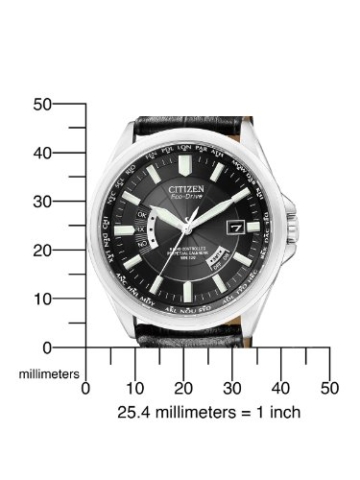 Citizen Herren-Armbanduhr XL Analog Quarz Leder CB0010-02E - 2