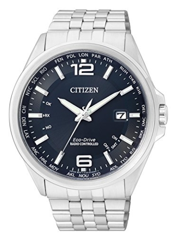 Citizen Herren-Armbanduhr XL Funkuhren Analog Quarz Edelstahl CB0010-88L - 1